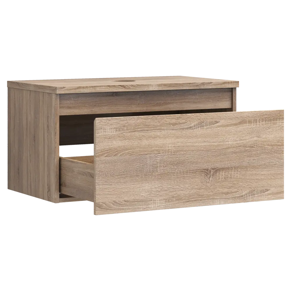 Тумба под раковину подвесная Vigo Matteo 80 см цвет дуб сонома STLM-2029969 - Вид №2