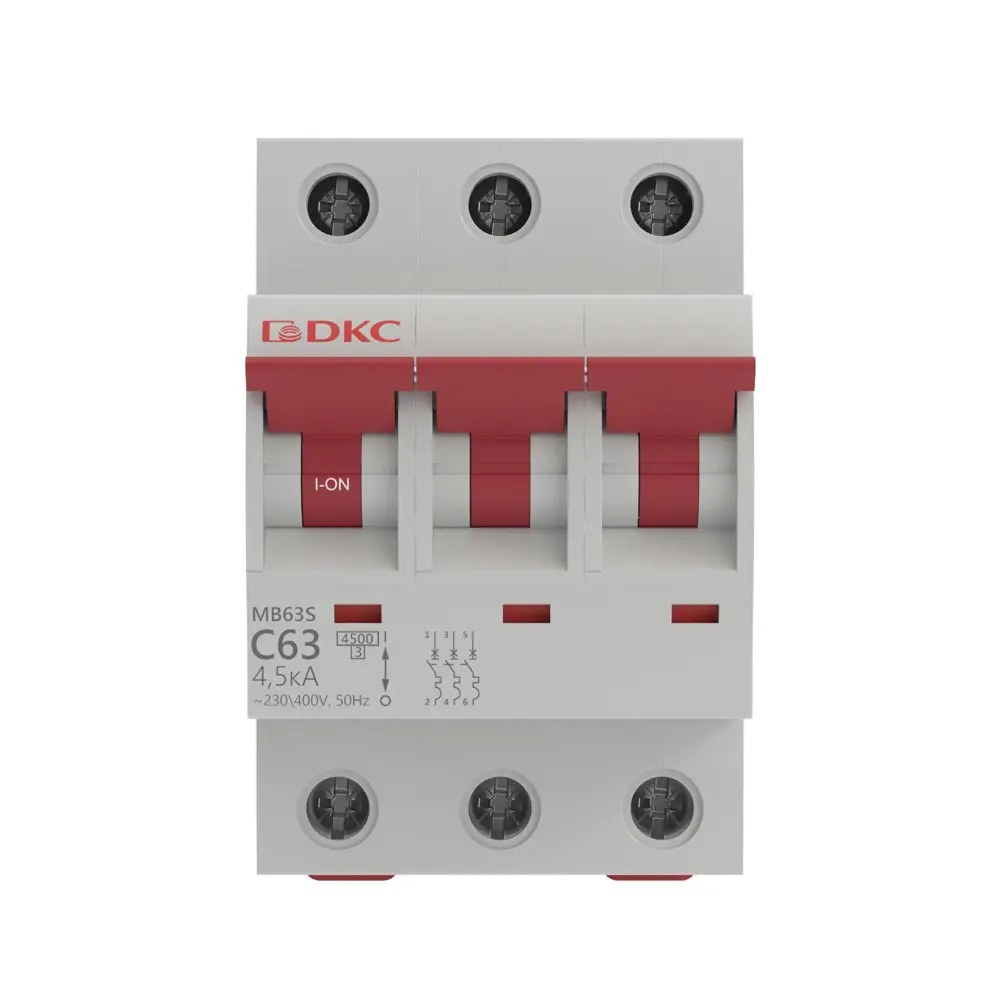 Автоматический выключатель DKC Yon 3P C63 А 4.5 кА STLM-2096534 - Вид №1