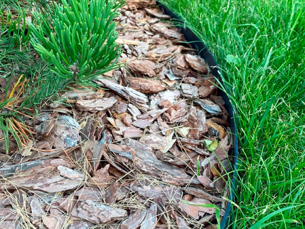 Садовый бордюр "Манго" ПП 55 мм, чёрный, 10 метров ГеоПластБорд GPBST-24 - Вид №10