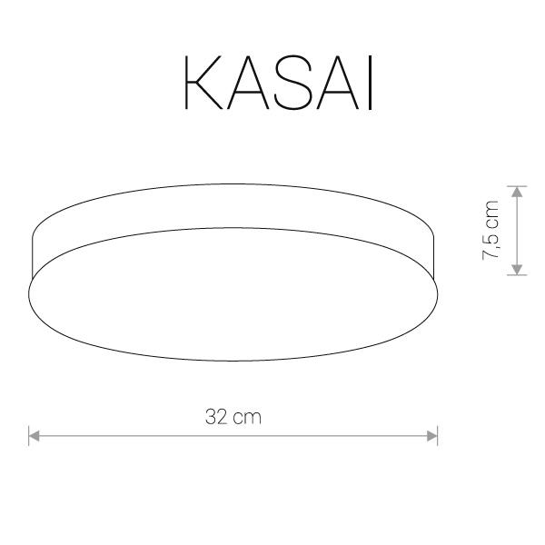 Потолочный светильник Nowodvorski Kasai 9490 NOWODVORSKI KASAI 203675 Белый;серебро  - Вид №1