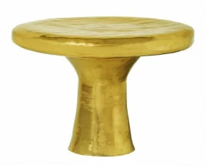 Scarlet Splendour Круглый латунный стол Fools' gold