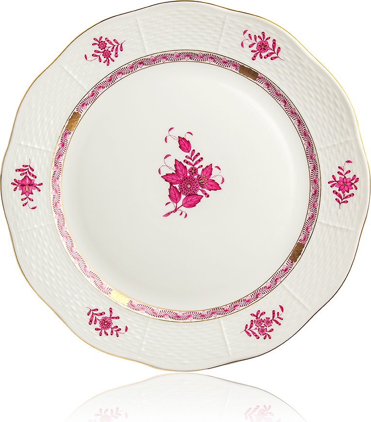 10628813 Herend Блюдо круглое 33см "Аппони" (розовый) Фарфор 