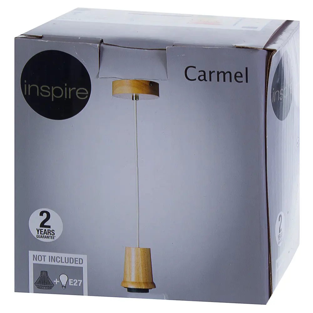 Шнур декоративный Carmel 1xЕ27x60 Вт, дерево 18616305 STLM-2009436 INSPIRE  - Вид №2