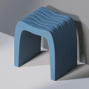 Стул для ванной C100 WAVES SEAT голубой