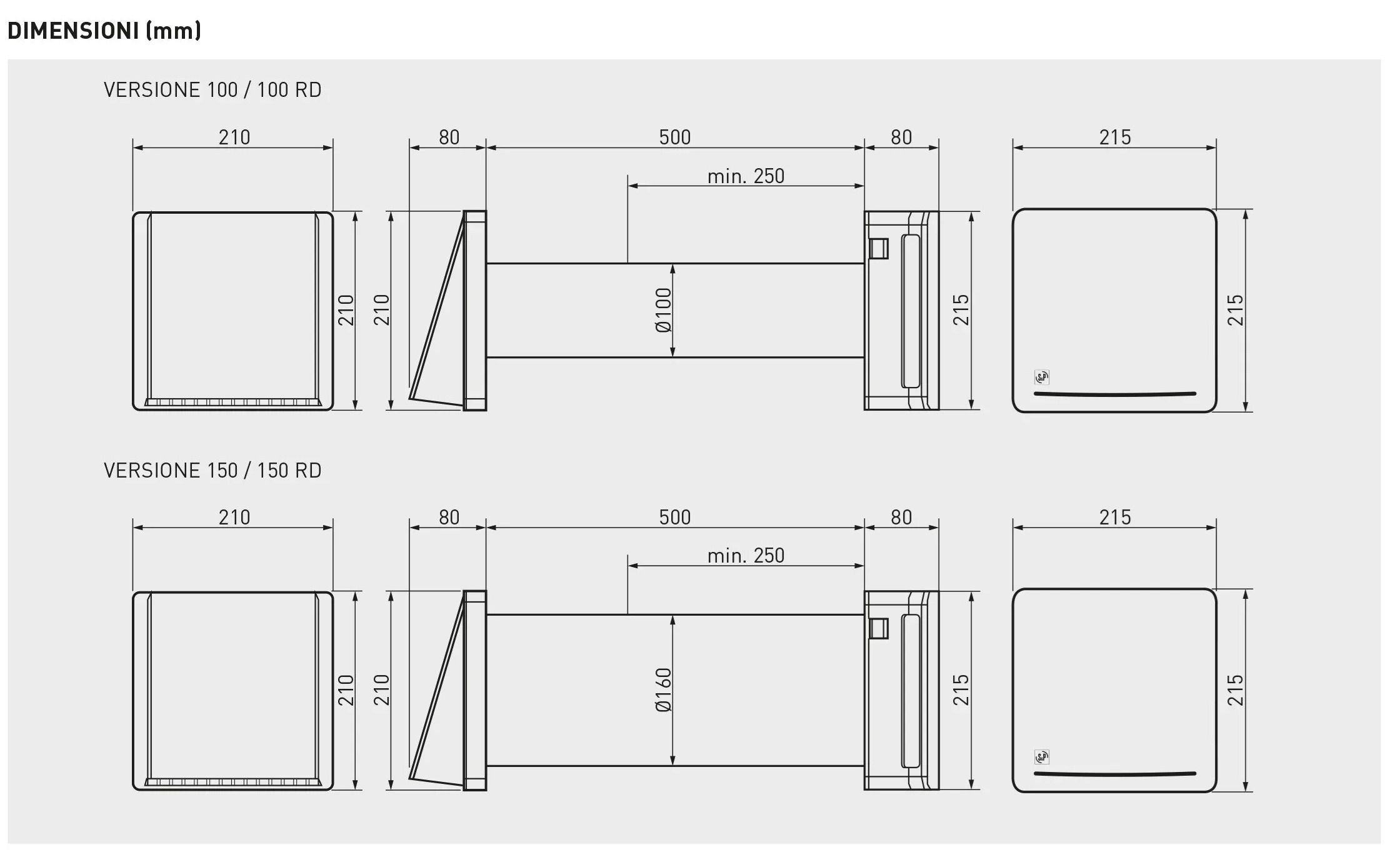 Рекуператор тепла S&P Italia RESPIRO ARCH-00144085 - Вид №4