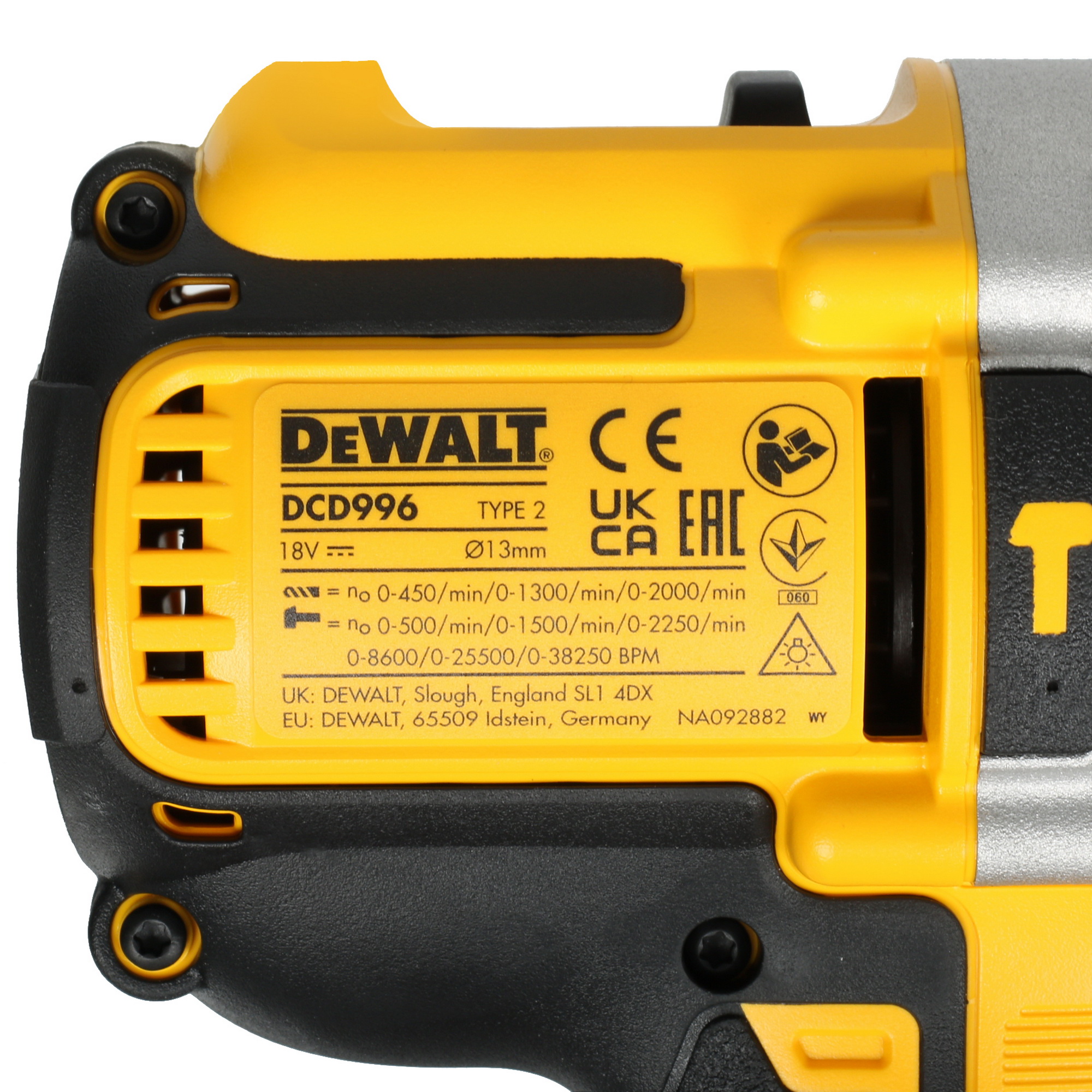 Дрель-шуруповерт DeWalt DCD996P2 XR FLEXVOLТ 18/54V 5437870 STDN-0111521 - Вид №5