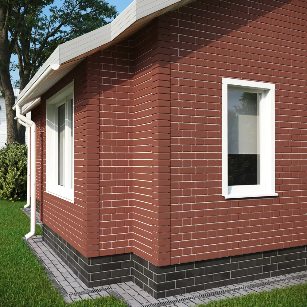 Угол наружный Dacha Кирпич гладкий цвет тёмно-красный STLM-2005581 - Вид №2