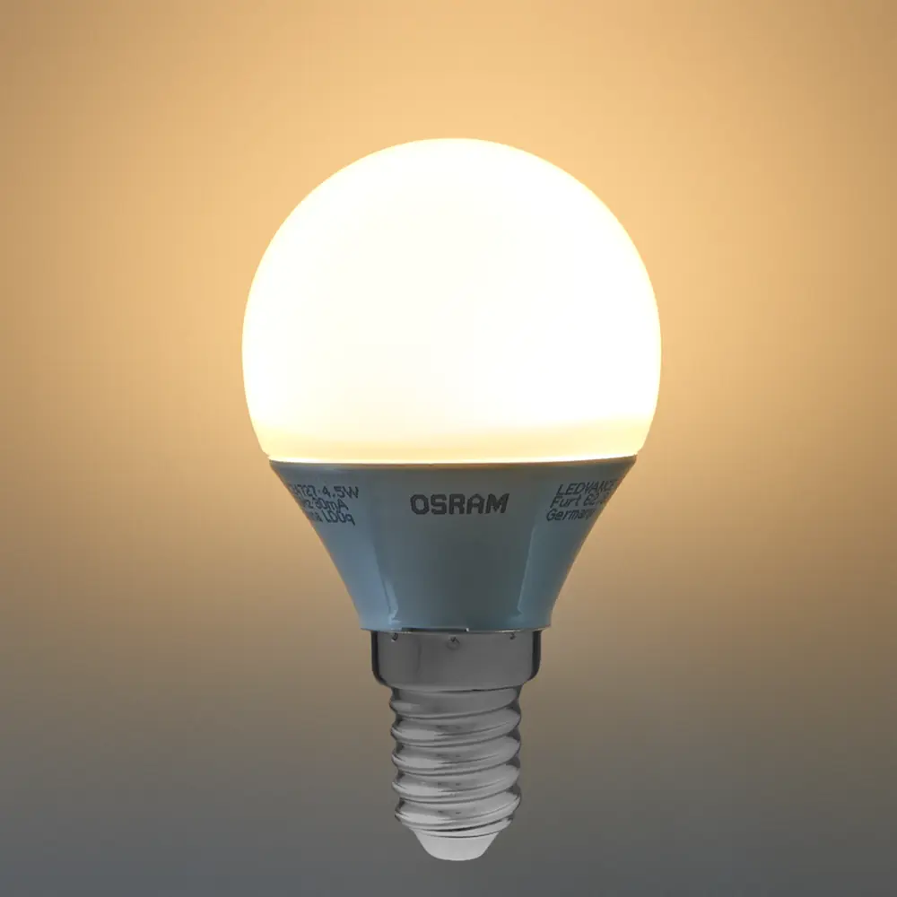 Лампа светодиодная Osram диммируемая E14 4.5 Вт/827 шар 470 Лм 82911408 STLM-2018675  - Вид №2