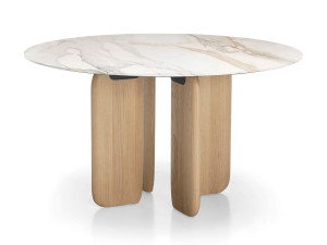 Круглый мраморный стол