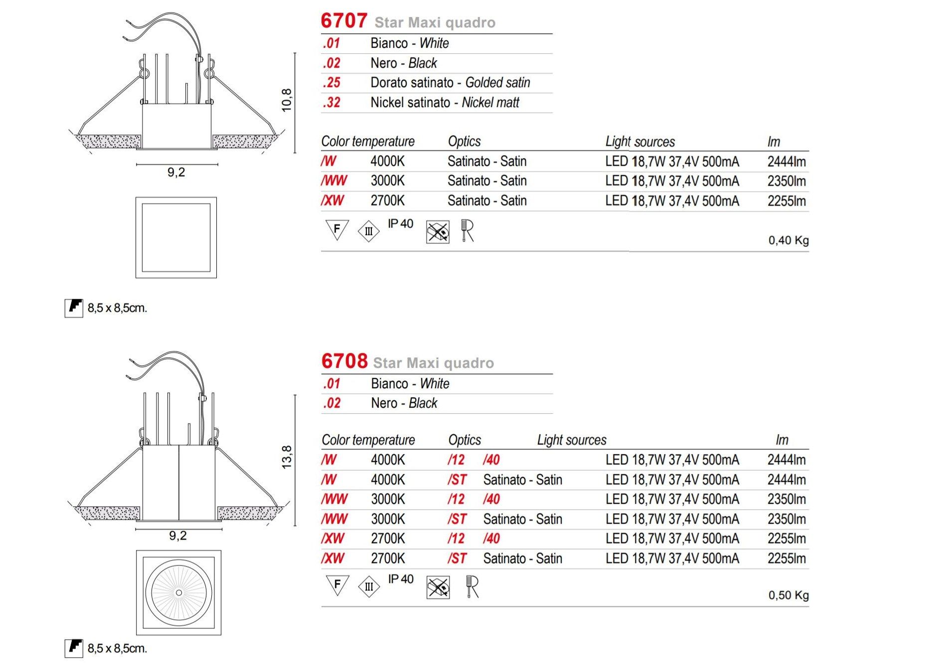 Алюминиевый квадратный светодиодный светильник EGOLUCE ARCH-00095957 - Вид №5