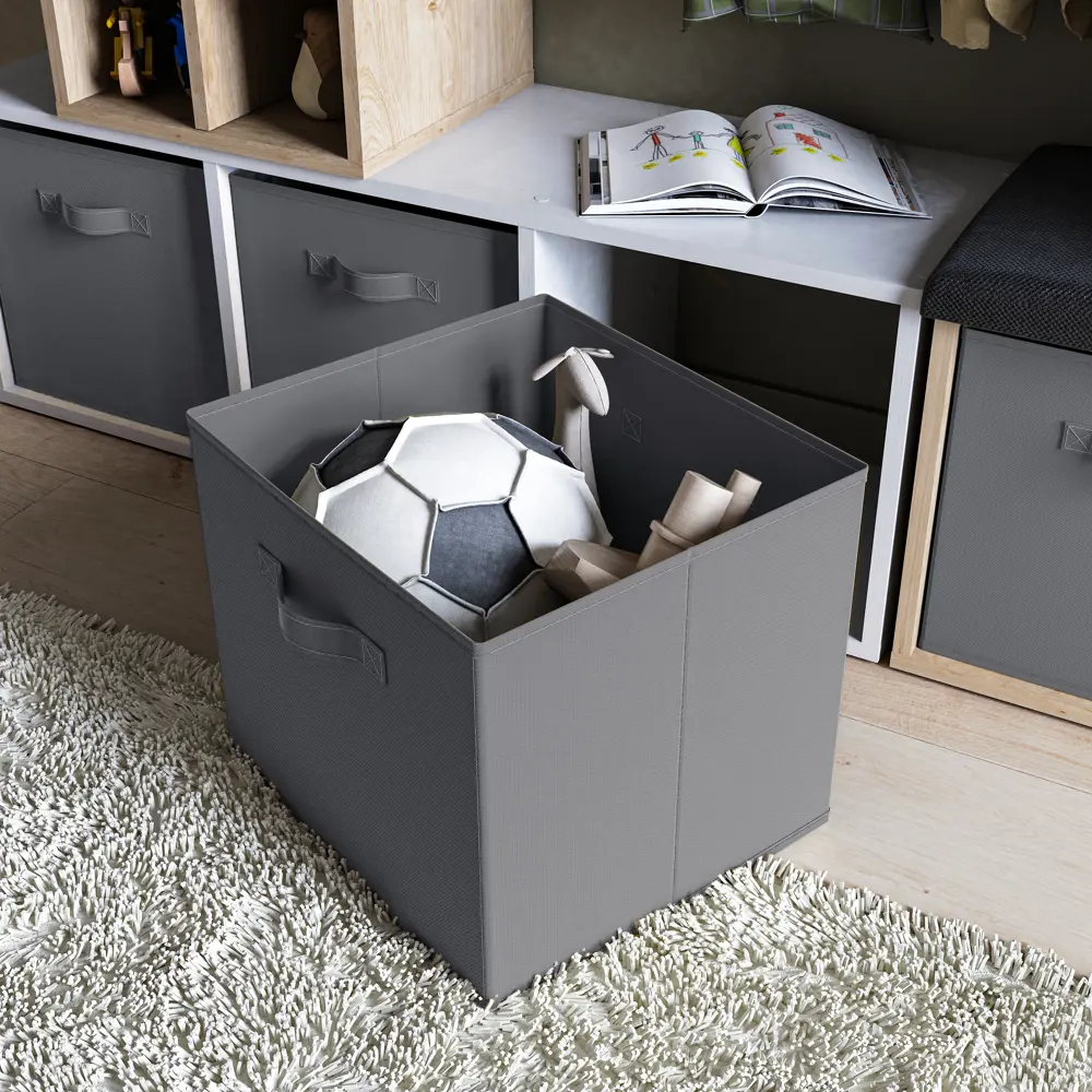 Spaceo Granit — складной короб для систем хранения Kub 31×31×31 см 81990647 STLM-0016769