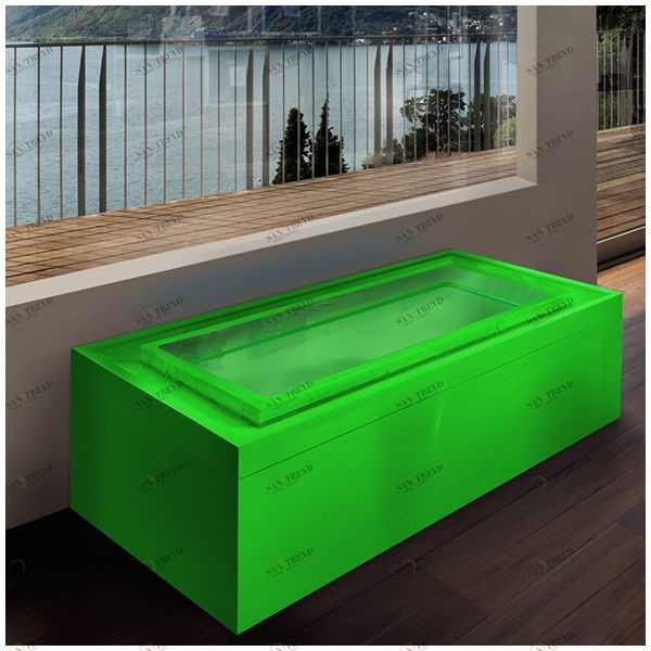 Бассейн Gruppo Treesse Fusion 220 SPA-V8620-ZE напольный прямоугольный зеленый Fusion SPA SPAV8620ZE