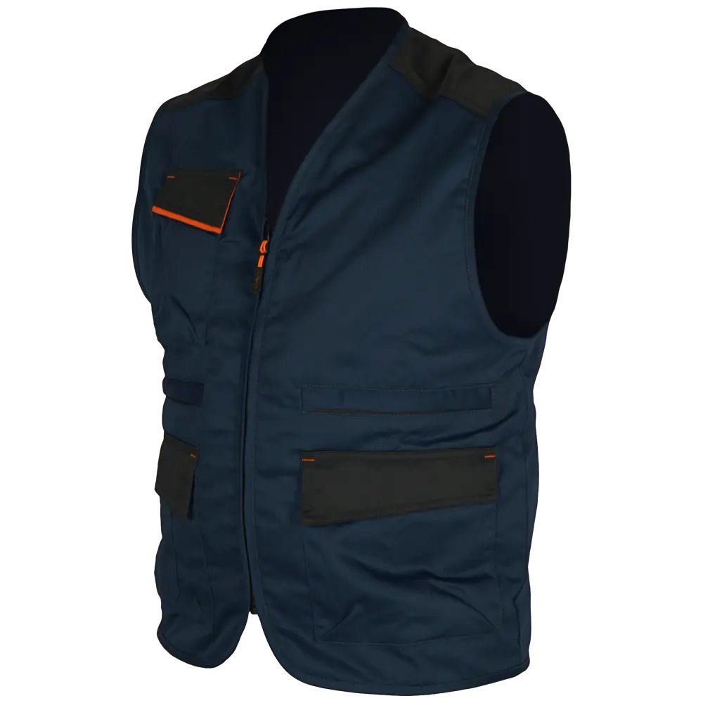 Рабочий жилет Delta Plus Mach1 синий с контрастными вставками 89354180 MACH 1 STLM-1488877