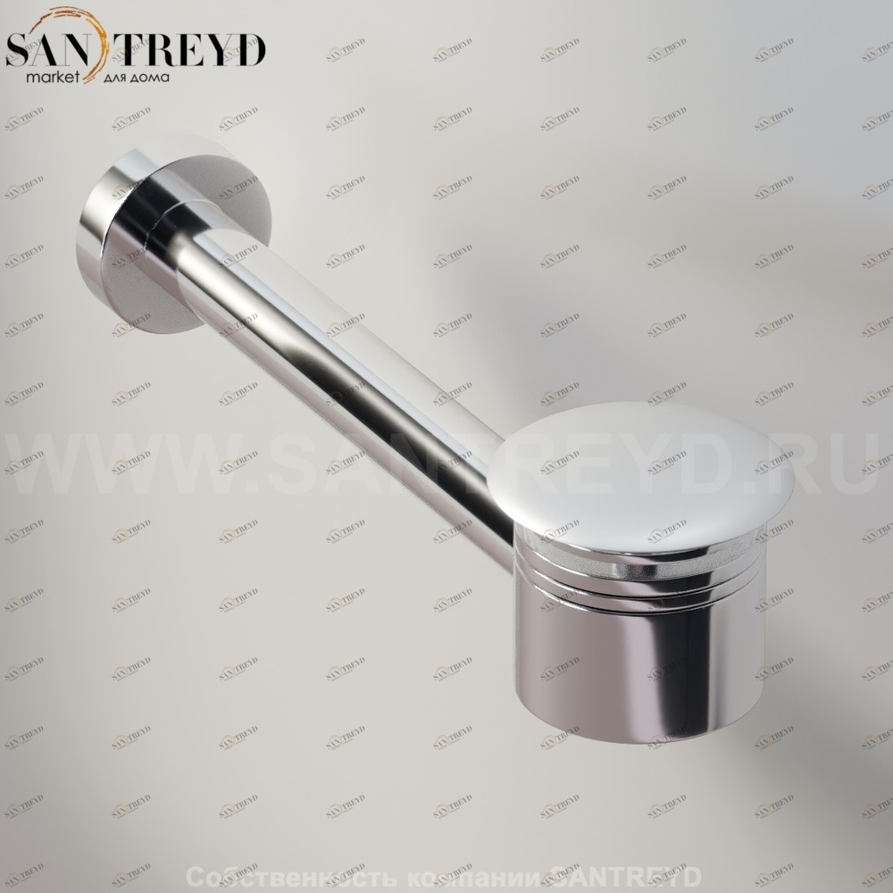 Agape  Сифон с донным клапаном с хромированной матовой крышкой для раковин или биде без переливного отверстия MET0418LSP Ricambi