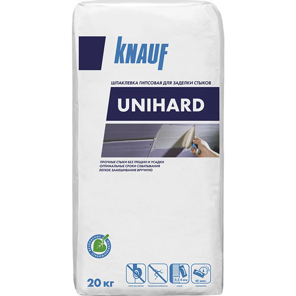 Шпаклевка гипсовая Knauf Унихард для идеальных стыков и швов 84792953 STLM-0055187