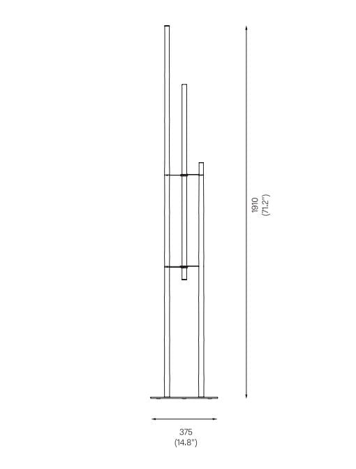 Светодиодный торшер из боросиликатного стекла и бамбука Michael Anastassiades TA-KE 2 ARCH-00136958 - Вид №3