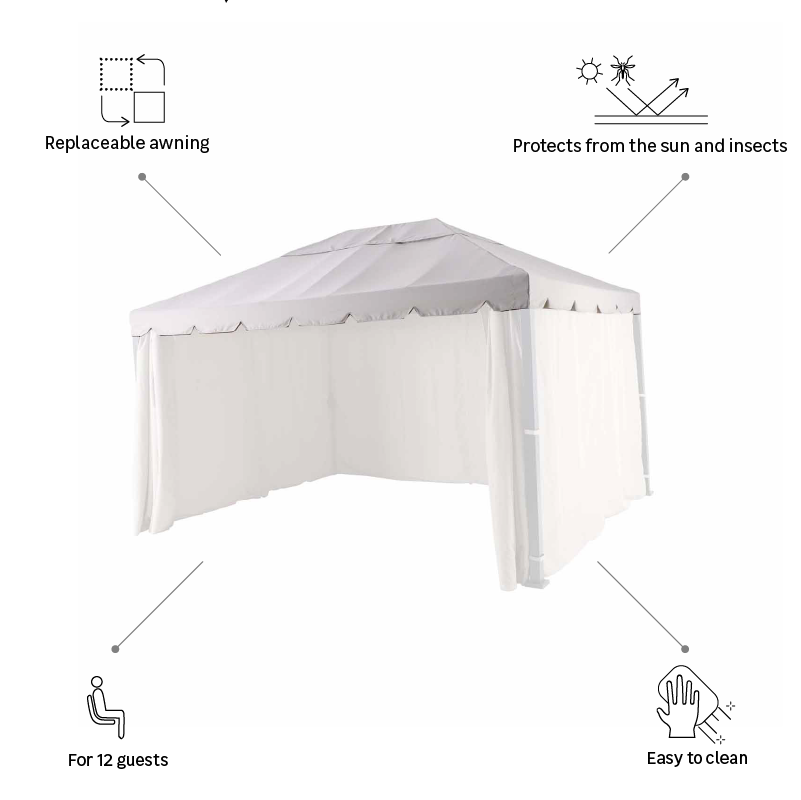 NATERIAL Ysis — павильон для сада с москитной сеткой 300×280×400 см 82232750 STLM-0022472 - Вид №22