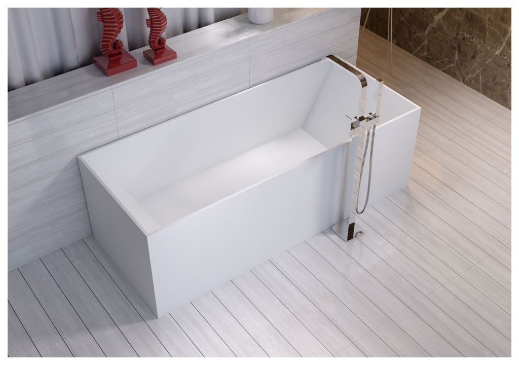 Ванна из искусственного камня Aquanet Soul Angle TC-S14 175x73, глянцевая TCS14 - Вид №5