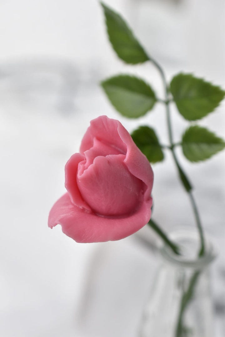 11381 Молд "Бутон розы миниатюрный S" силикон HobbyPage 