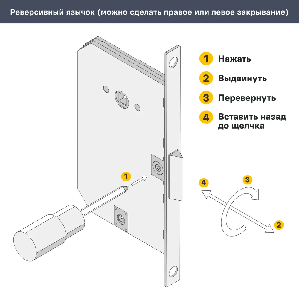 Дверь межкомнатная глухая Этна 60x200 см эмаль цвет грей с замком 82346597 STLM-2103043 ПРИНЦИП  - Вид №6