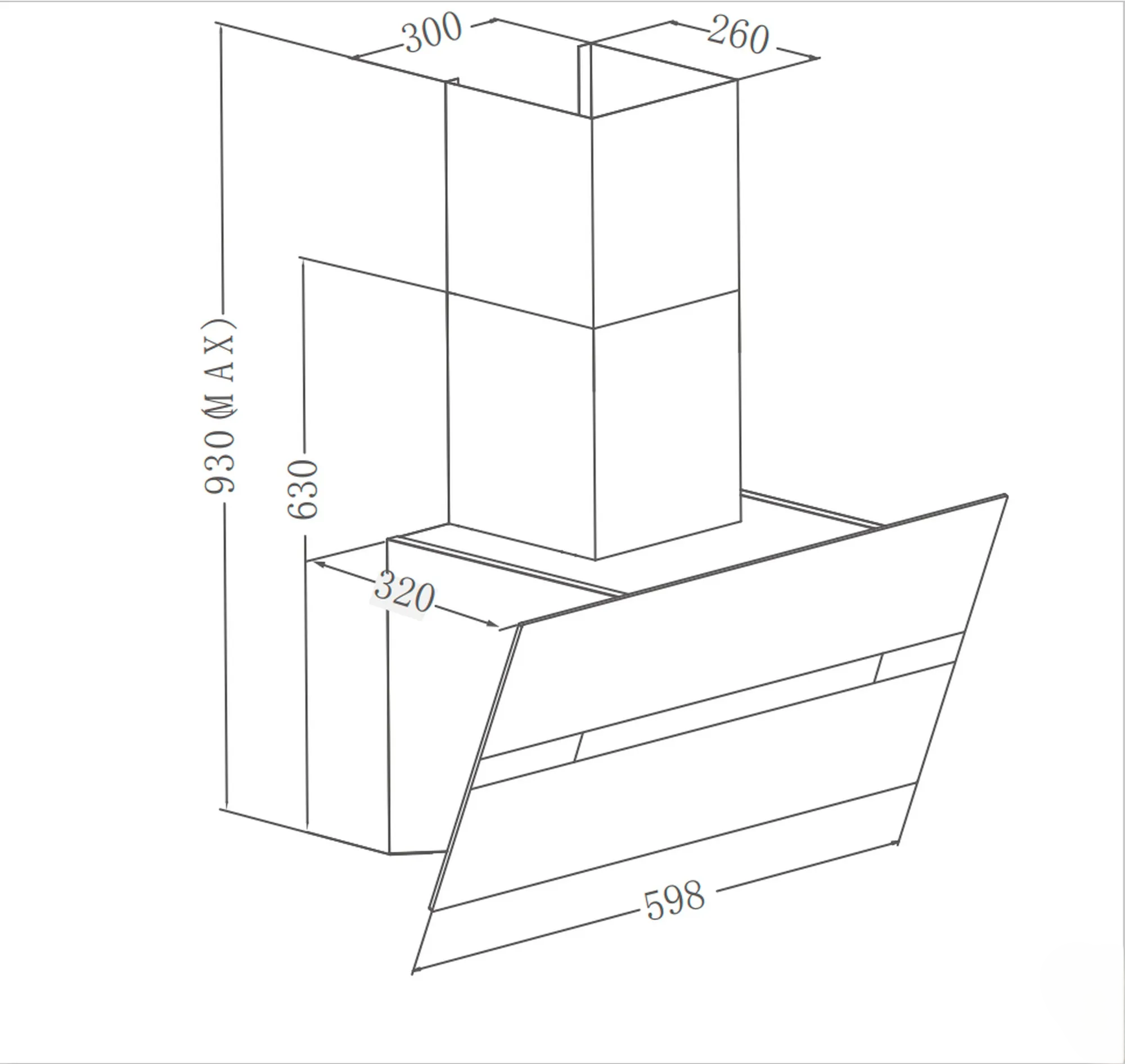9270623 Вытяжка наклонная Meferi AIRBOX60WH COMFORT PLUS белый/белый STDN-0002379 - Вид №17