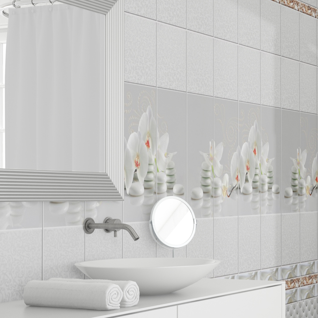 Панель пласт. "Новита" Орхидея белая (Узор) 2,7*0,25 АКВАТОН Novita STSR-408 - Вид №4