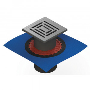 090472 Трап водосток ZENTRUM Uno 150х150  Berges NOVUM