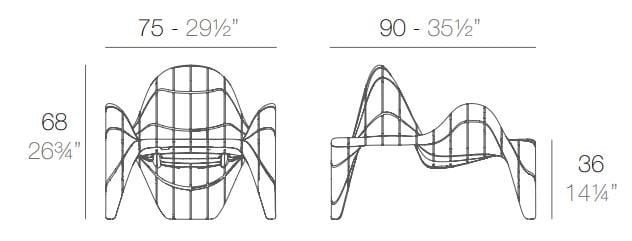 Садовое кресло Vondom F3 ARCH-00018884 - Вид №11