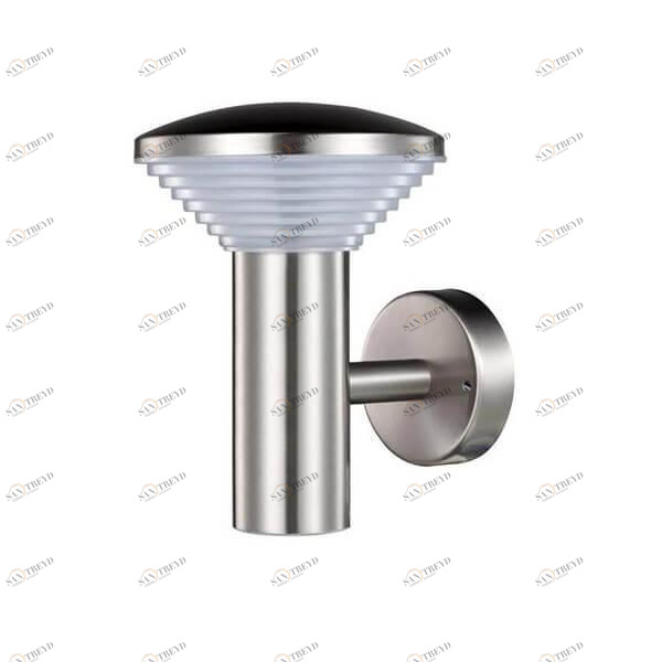 Уличный настенный светильник светодиодный D 15 см хром Horoz Bambu 076-016-0002 HOROZ ФАКЕЛ 00-3896060 Хром 