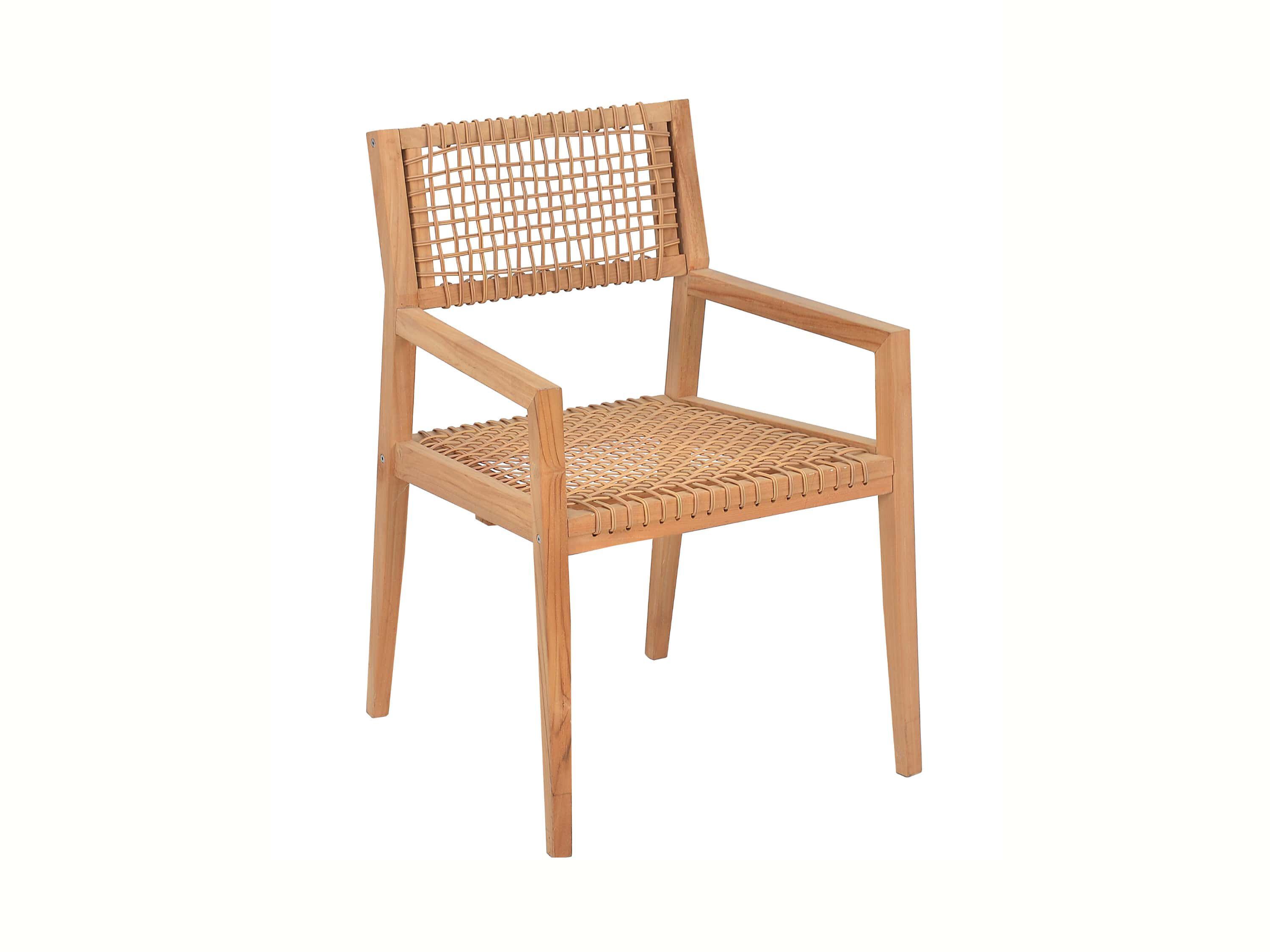 Садовый стул из тика и веревки с подлокотниками cbdesign Vienna Dining ARCH-00112530 - Вид №14