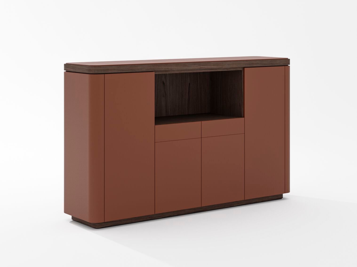 Кожаный офисный шкаф PROF Flow ARCH-00123767