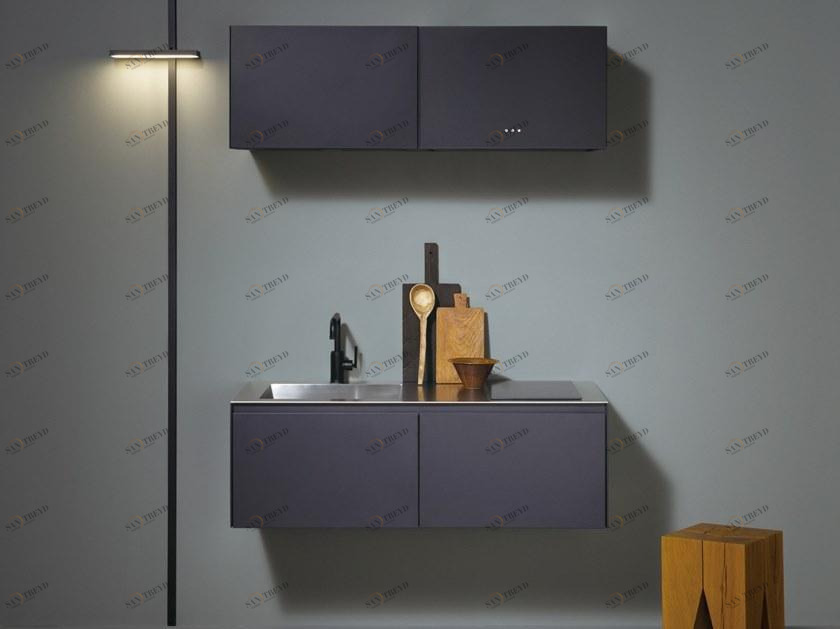 sanwacompany Линейная подвесная мини-кухня без ручек sun-id-1412598