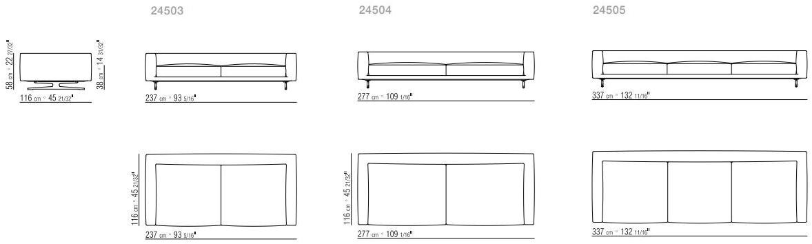 Flexform Модульный угловой диван из ткани sun-id-1424130 - Вид №6