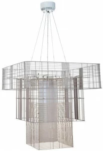 Forestier Подвесной светильник прямого и отраженного света из металла Mesh cubic