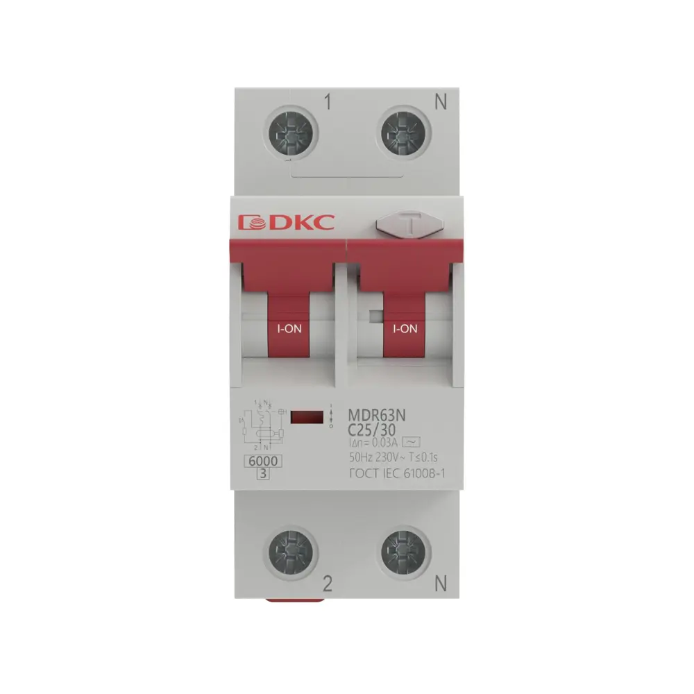 Дифференциальный автомат DKC Yon 2P C25А 30 мА 6 кА А STLM-2020311 - Вид №2