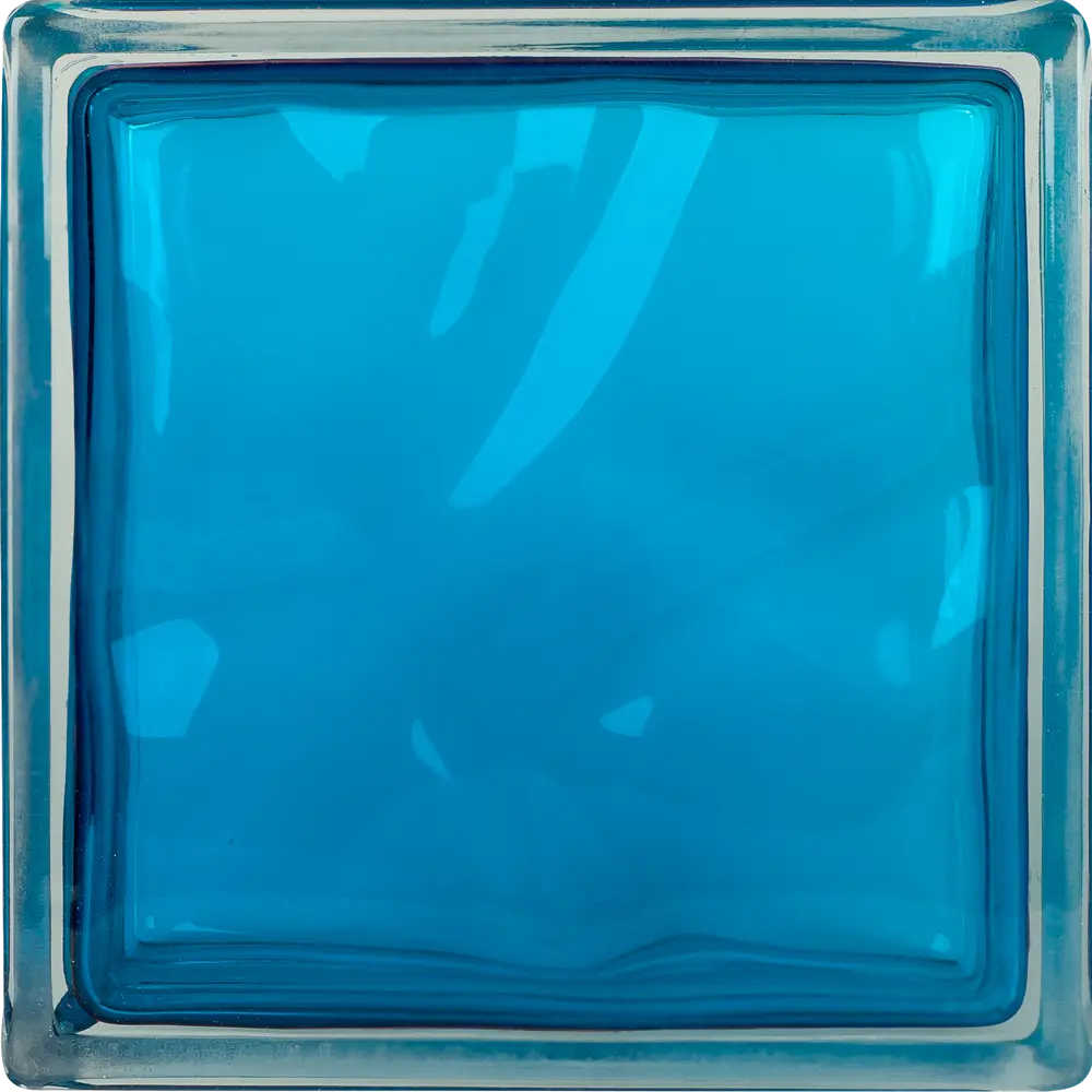 Стеклоблок Богема Волна цвет ярко-синий 13470677 STLM-2144443 VITRABLOCK  - Вид №2