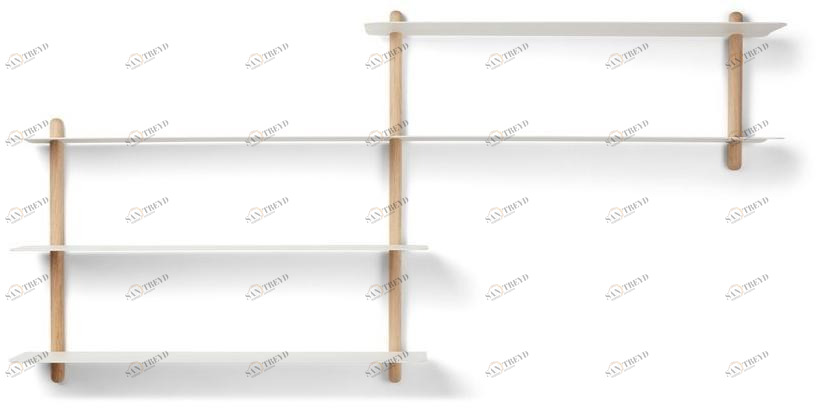 Gejst Настенный книжный шкаф из стали и дерева Nivo 20111