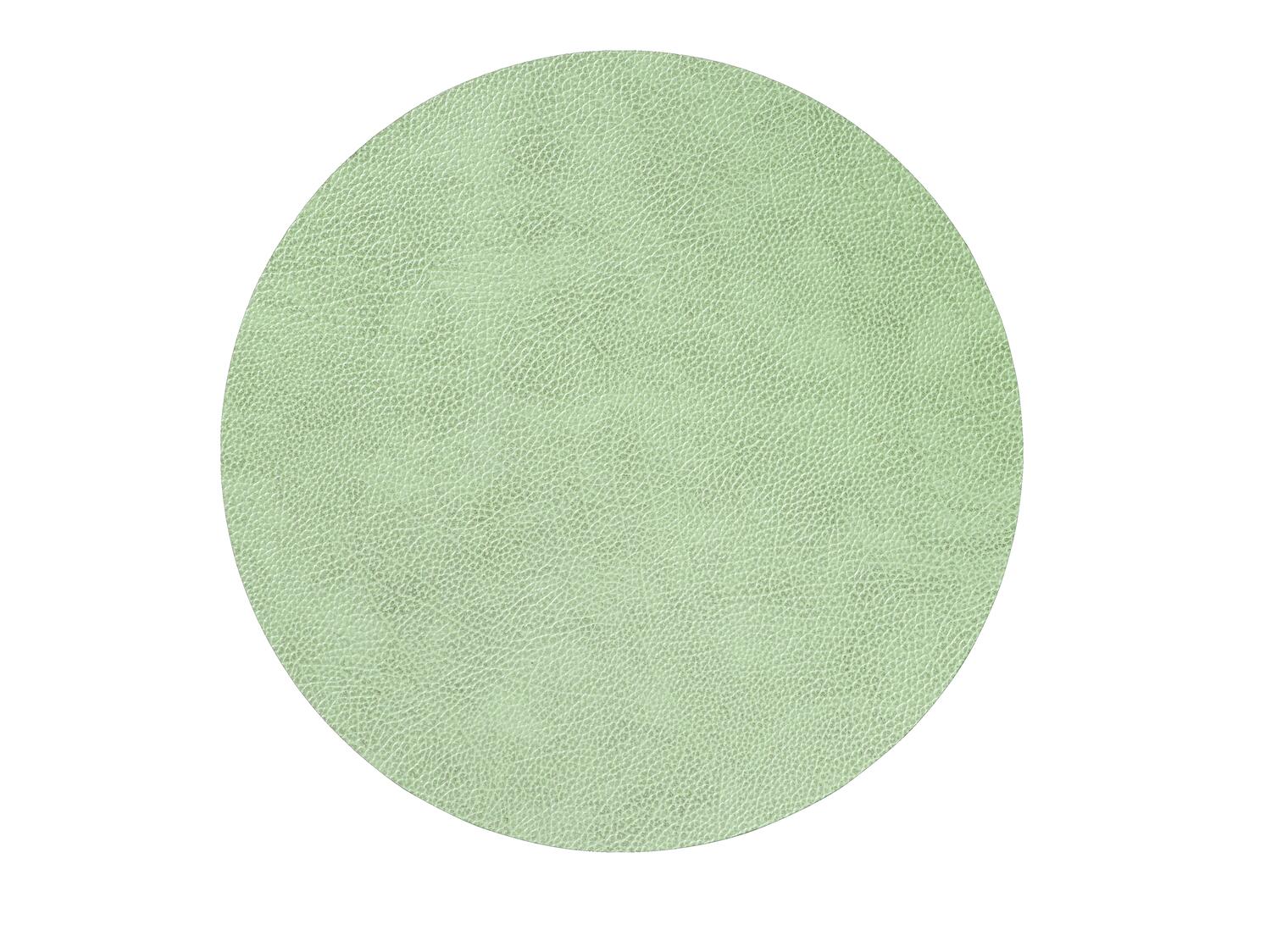 983560 HIPPO olive green подстановочная салфетка круглая, диаметр 40 см, толщина 1,6 мм;LIND DNA 
