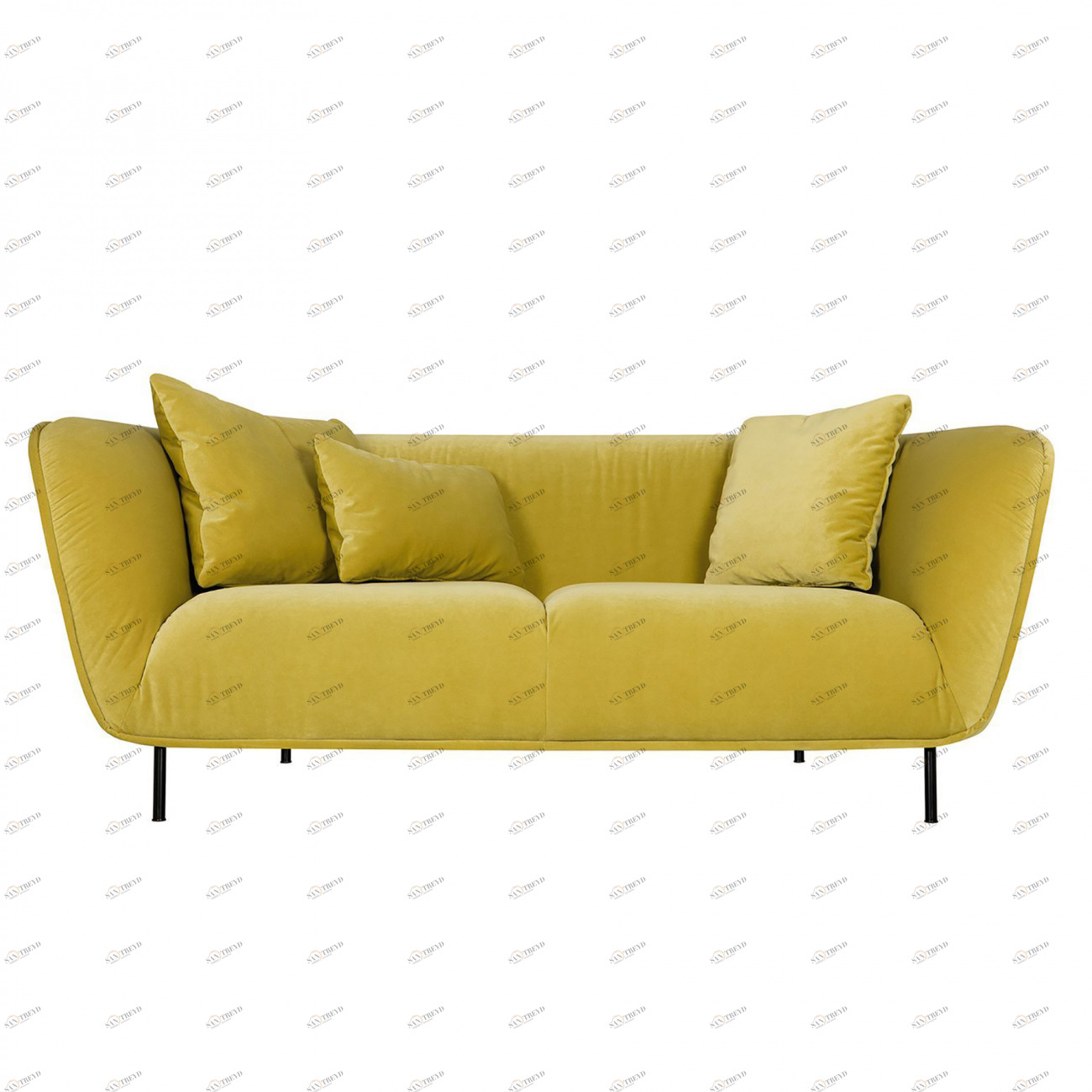 Диван Maja двухместный прямой желтый SITS ДИЗАЙНЕРСКИЕ, MAJA 192153 Желтый 