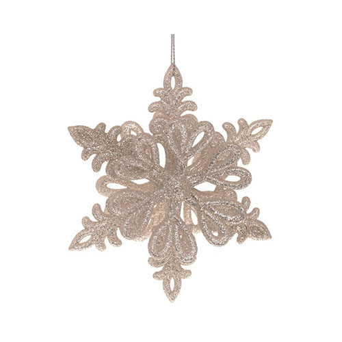 254609 Новогоднее украшение "Снежинка" №05 11 х 4 х 11 см Santreyd 