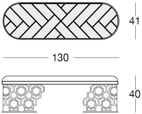 Longhi Мягкая кожаная скамейка Loveluxe 2016 – vanity collection X 430 - Вид №5