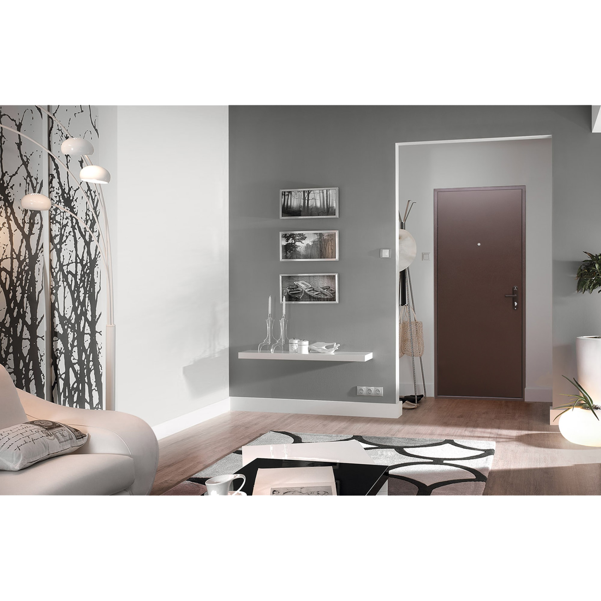 82127925 Дверь входная металлическая Стройгост 5, 960 мм, левая, цвет металл Santreyd  - Вид №7