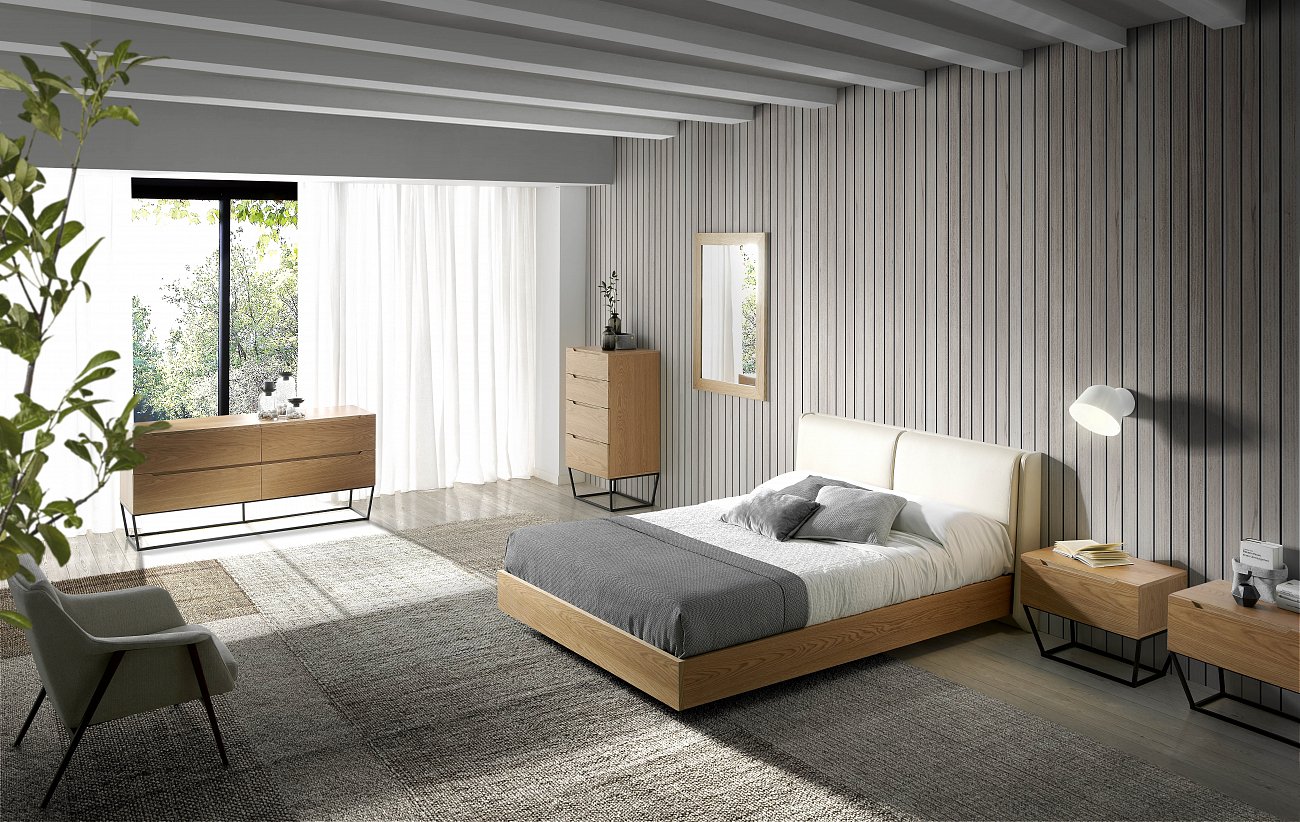 Комод деревянный с 4 ящиками дуб от Angel Cerda ANGEL CERDA ДИЗАЙНЕРСКИЕ 241872 Бежевый  - Вид №1