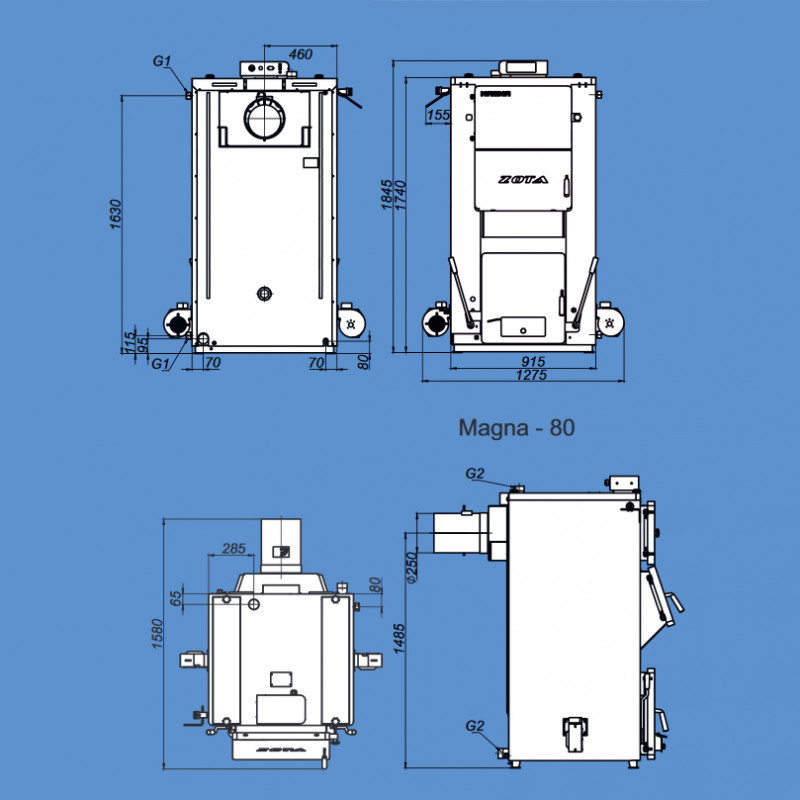 Котел отопления  ZOTA Magna 80 MAGNA80 - Вид №8
