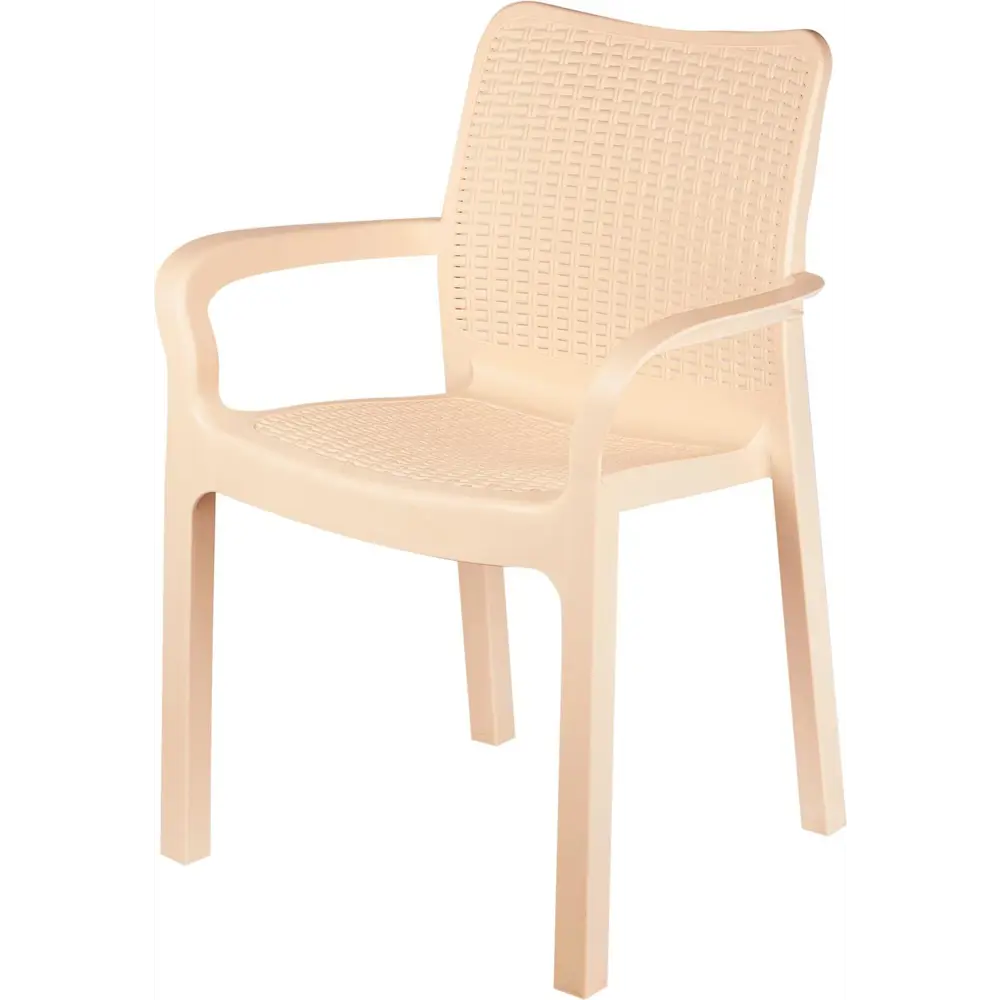 Стул Inreen Rattan 50.6х58х83.3 см пластик бежевый 84347955 STLM-2187209 INGREEN