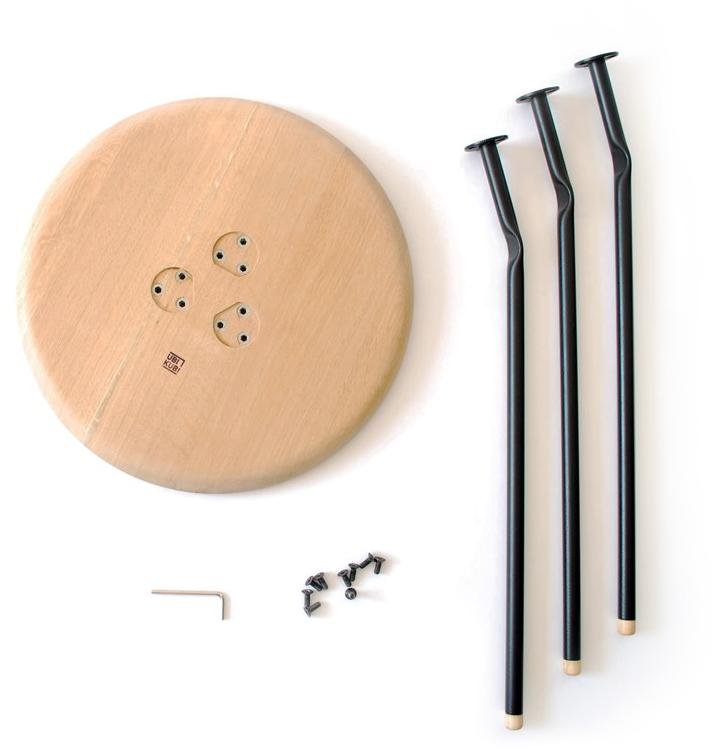 Askia Круглый журнальный столик из дуба Bend 1.t04.ok.mbk - Вид №2