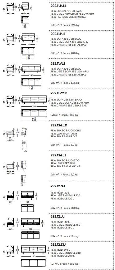 Sancal Диван из ткани с розеткой и usb Rew sun-id-1382285 - Вид №5