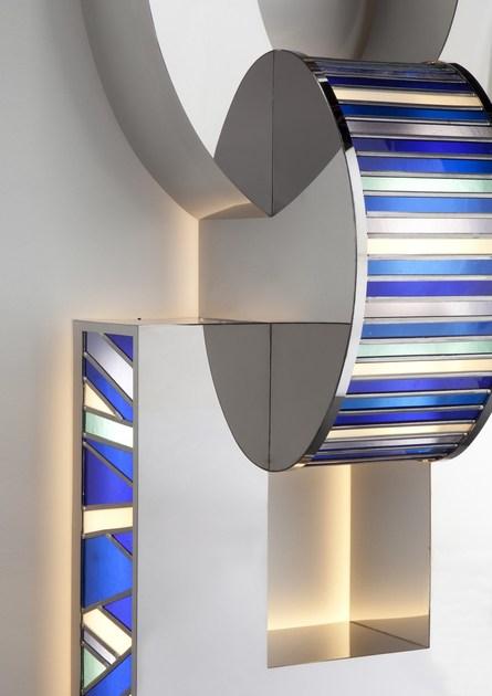 Quasar Настенный светильник из нержавеющей стали и стекла sun-id-1500632 - Вид №2