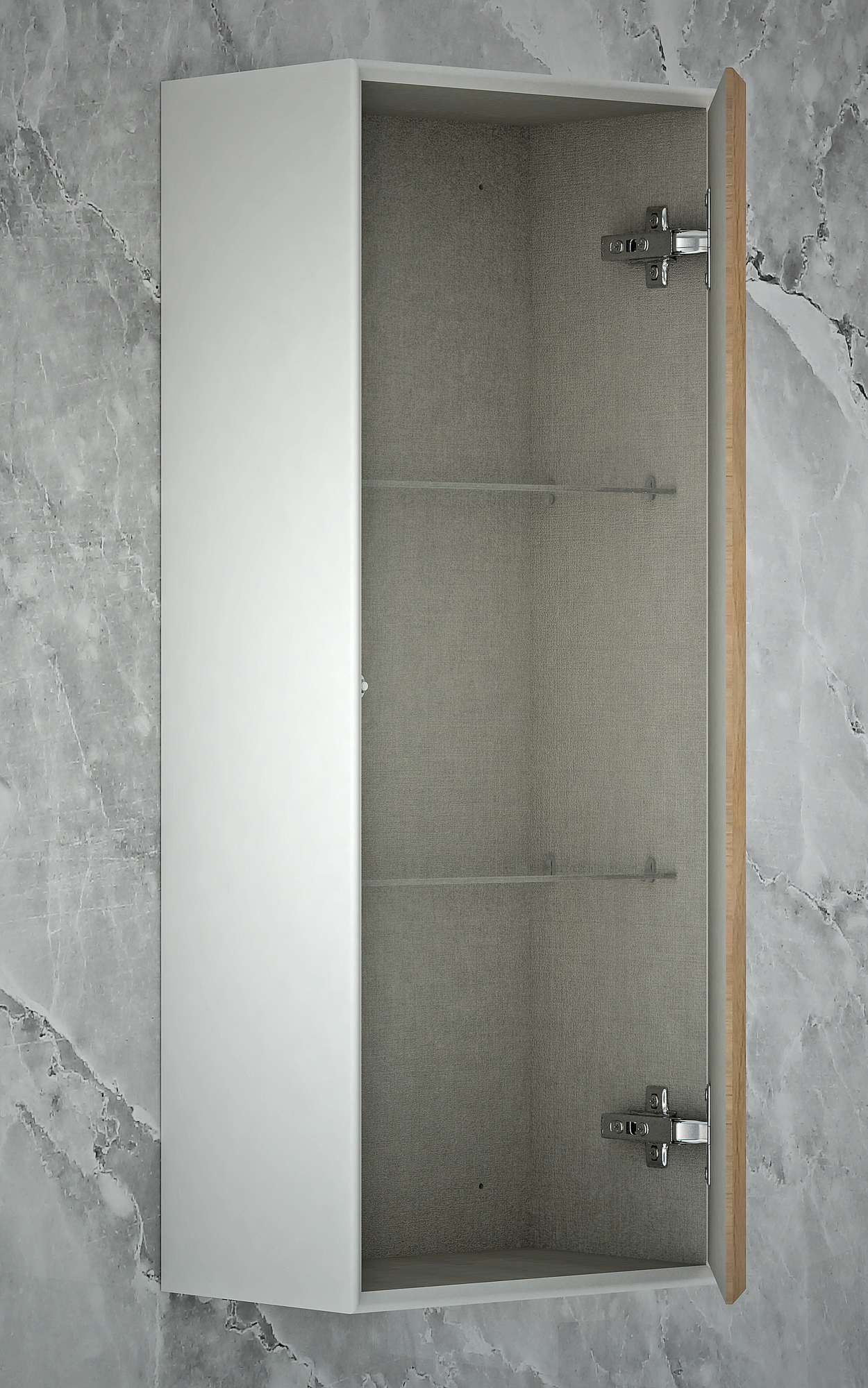 Колонна с одной распашной дверцей (реверсная) CEZARES BELLAGIO 54720 Bianco opaco - Вид №1