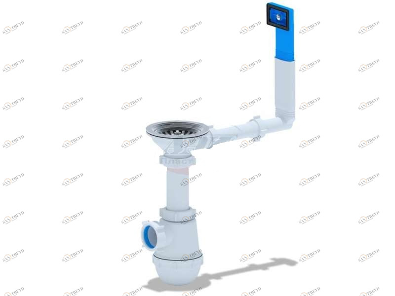 Сифон для кухонных моек АНИ Грот 3 1/2"х40мм с жестким переливом A0145 АНИ пласт 7229